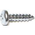 Midwest Fastener Thread Cutting Screw, #10 x 3/4 in, Zinc Plated Pan Head Phillips Drive 03249